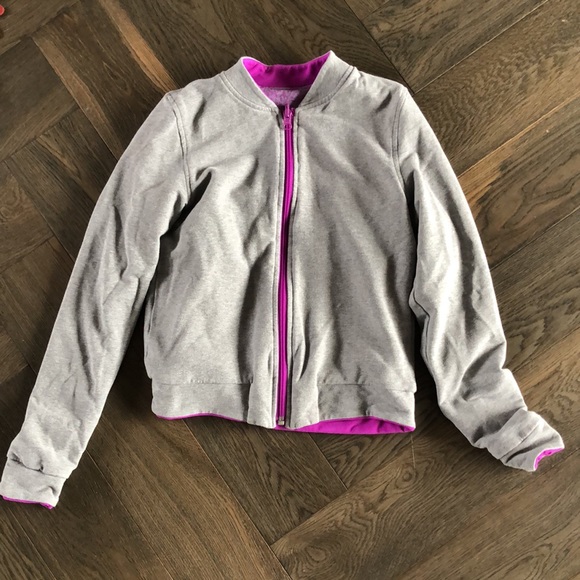 Ivivva grey/purple reversible zip up - Picture 4 of 5